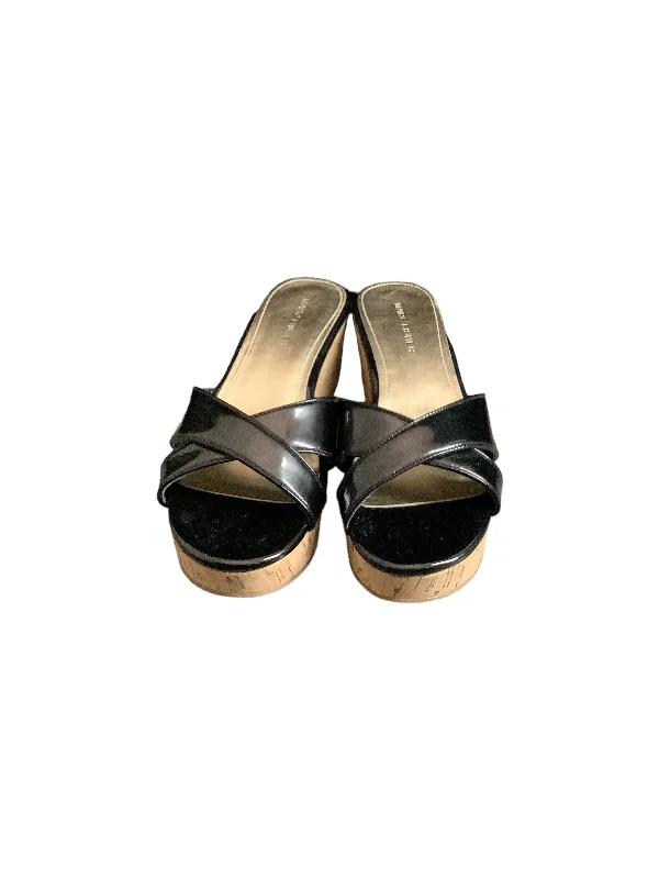 Luxurious and comfortable women's shoe options for special occasionsBlack Sandals Heels Wedge Marc Fisher, Size 7 Luxurious and comfortable women's shoe options for special occasionsBlack Sandals Heels Wedge Marc Fisher, Size 7