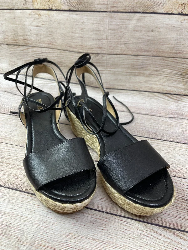 Classic and timeless women's footwear choicesBlack Sandals Heels Wedge Michael By Michael Kors, Size 9 Classic and timeless women's footwear choicesBlack Sandals Heels Wedge Michael By Michael Kors, Size 9