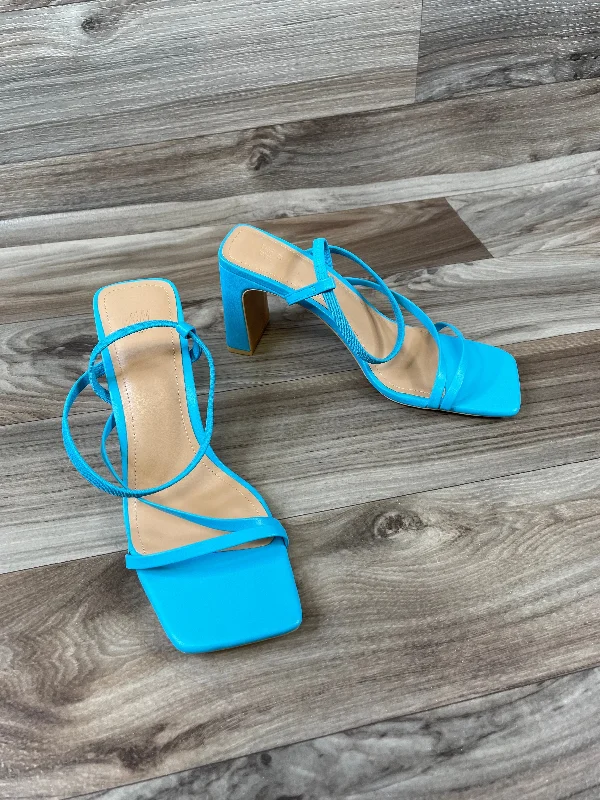Vibrant and colorful women's shoe collectionsBlue Sandals Heels Block H&m, Size 8.5 Vibrant and colorful women's shoe collectionsBlue Sandals Heels Block H&m, Size 8.5