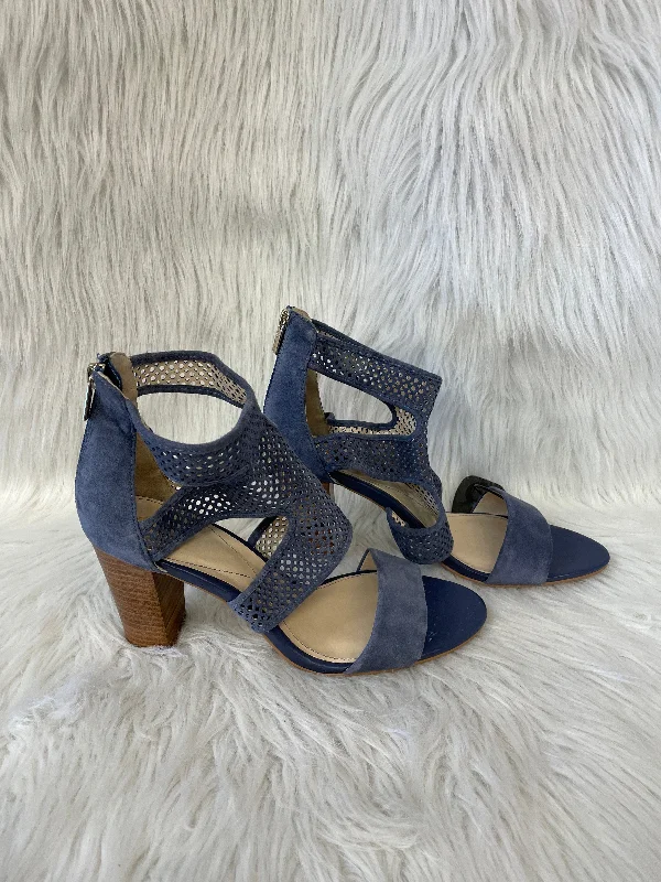 Stylish and comfortable women's shoes for long days at workBlue Sandals Heels Block Isola, Size 10 Stylish and comfortable women's shoes for long days at workBlue Sandals Heels Block Isola, Size 10