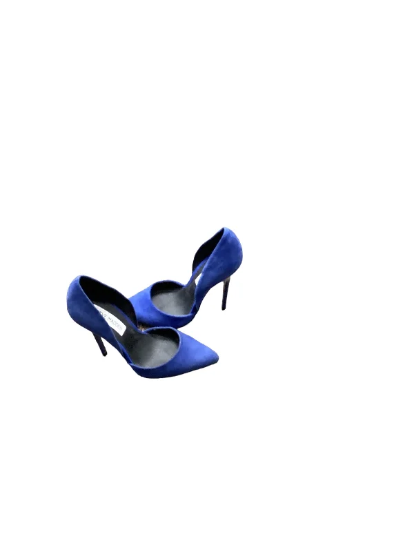 Flattering and stylish women's shoes for wide feetBlue Sandals Heels Stiletto Steve Madden, Size 5.5 Flattering and stylish women's shoes for wide feetBlue Sandals Heels Stiletto Steve Madden, Size 5.5