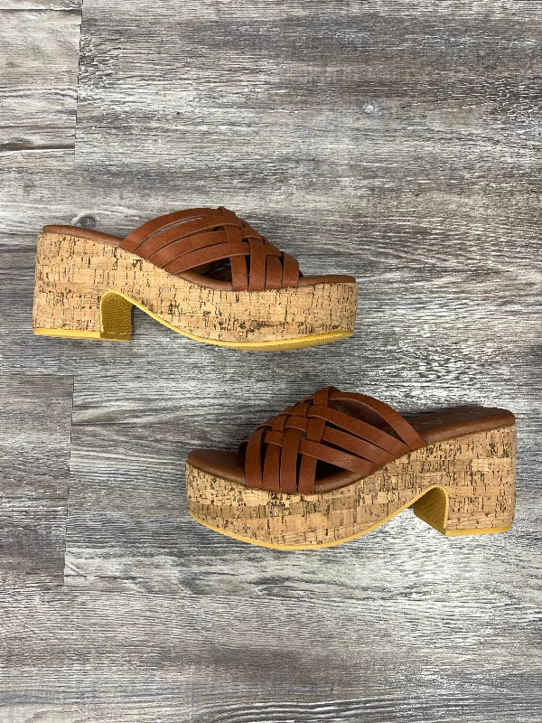 Practical and functional women's footwear solutionsBrown Sandals Heels Block Matisse, Size 9 Practical and functional women's footwear solutionsBrown Sandals Heels Block Matisse, Size 9