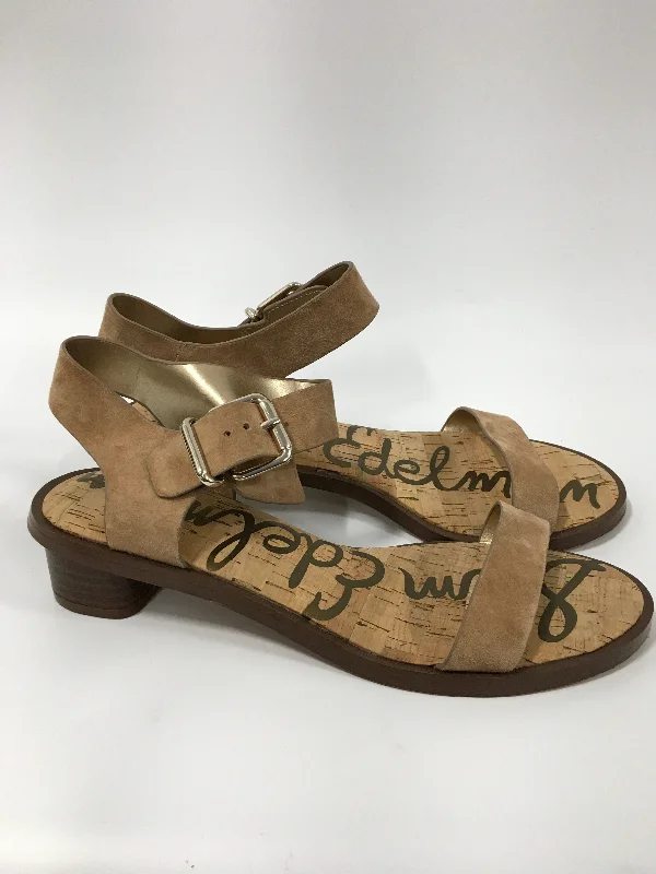 Versatile and elegant women's shoes for any outfitBrown Sandals Heels Block Sam Edelman, Size 9.5 Versatile and elegant women's shoes for any outfitBrown Sandals Heels Block Sam Edelman, Size 9.5