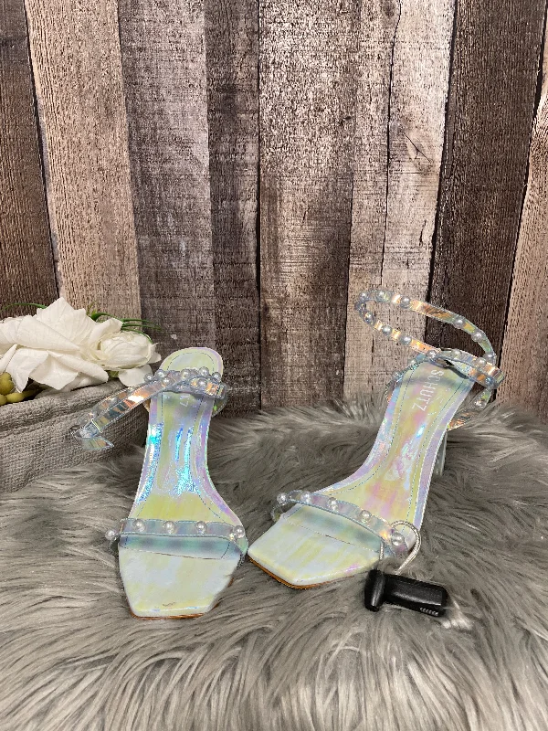 Flattering and figure-hugging women's footwearClear Sandals Heels Stiletto Cmb, Size 8 Flattering and figure-hugging women's footwearClear Sandals Heels Stiletto Cmb, Size 8