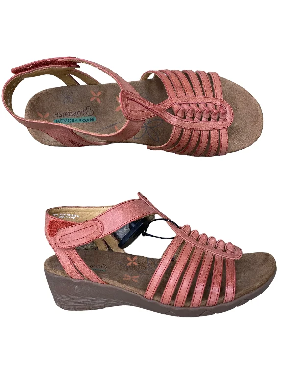Comfortable and supportive women's shoes for all-day wearCoral Sandals Heels Wedge Bare Traps, Size 9 Comfortable and supportive women's shoes for all-day wearCoral Sandals Heels Wedge Bare Traps, Size 9