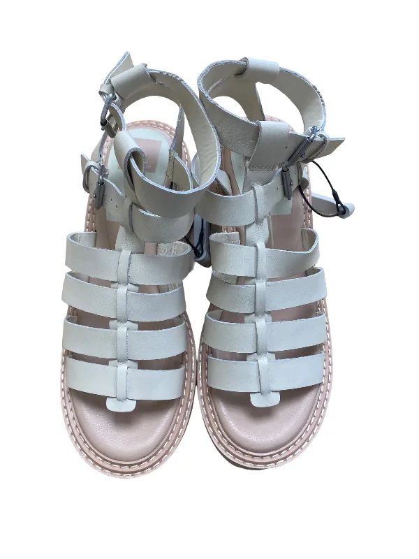 Comfy casual women's shoes for everyday wearCream Sandals Heels Block Dolce Vita, Size 9 Comfy casual women's shoes for everyday wearCream Sandals Heels Block Dolce Vita, Size 9