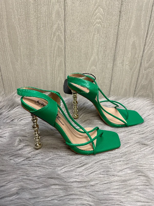 Colorful and vibrant women's shoe patternsGold & Green Sandals Heels Stiletto So Me, Size 10 Colorful and vibrant women's shoe patternsGold & Green Sandals Heels Stiletto So Me, Size 10