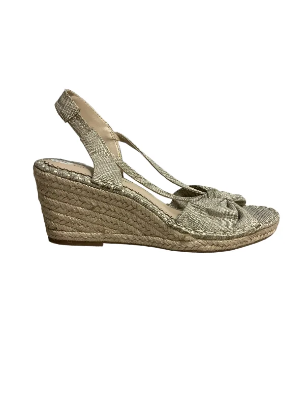 Bold and colorful women's shoes for making a statementGold Sandals Heels Wedge Charter Club, Size 7 Bold and colorful women's shoes for making a statementGold Sandals Heels Wedge Charter Club, Size 7