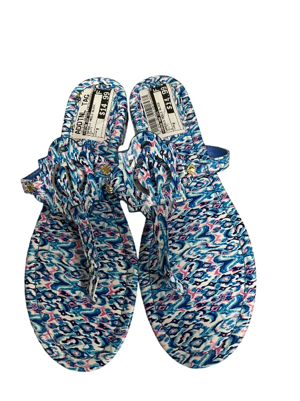 Elegant and sophisticated women's shoes for elegant eveningsMulti-colored Sandals Heels Block Crown And Ivy, Size 9