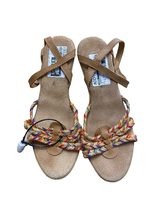 Elegant and sophisticated women's shoe stylesMulti-colored Sandals Heels Wedge Reba, Size 9 Elegant and sophisticated women's shoe stylesMulti-colored Sandals Heels Wedge Reba, Size 9