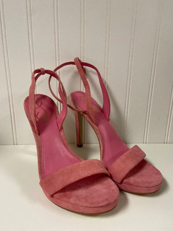 Elegant and classic women's shoes for bridal partiesPink Sandals Heels Stiletto Sam Edelman, Size 7 Elegant and classic women's shoes for bridal partiesPink Sandals Heels Stiletto Sam Edelman, Size 7