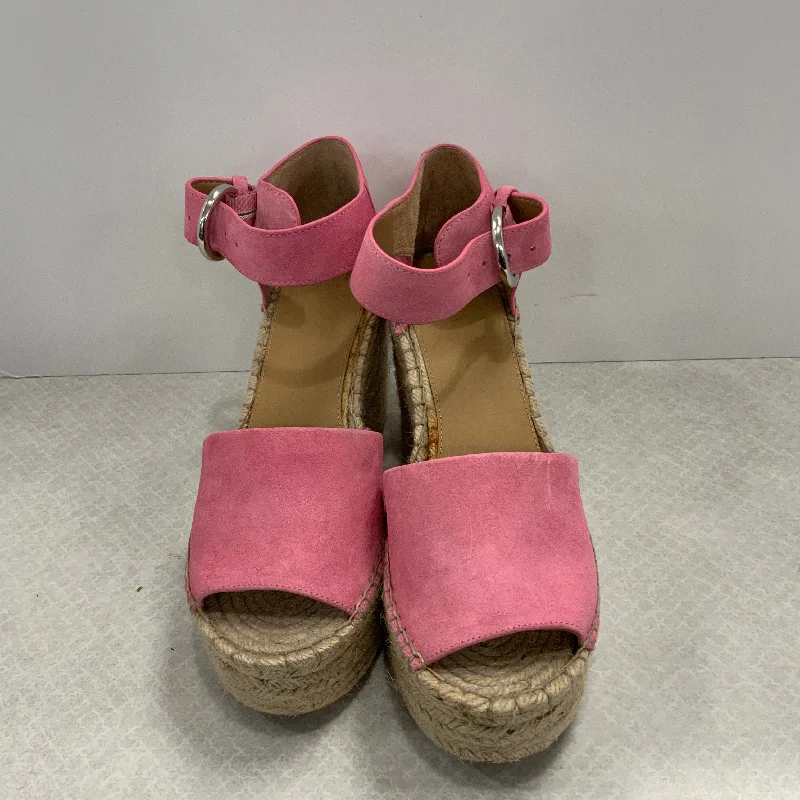 Classy and elegant women's shoes for formal eventsPink Sandals Heels Wedge Marc Fisher, Size 8.5 Classy and elegant women's shoes for formal eventsPink Sandals Heels Wedge Marc Fisher, Size 8.5