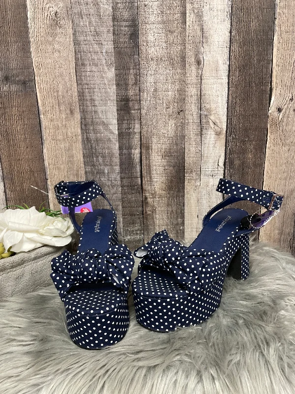 Timeless classic women's shoe designsPolkadot Pattern Sandals Heels Block Jeffery Campbell, Size 8 Timeless classic women's shoe designsPolkadot Pattern Sandals Heels Block Jeffery Campbell, Size 8