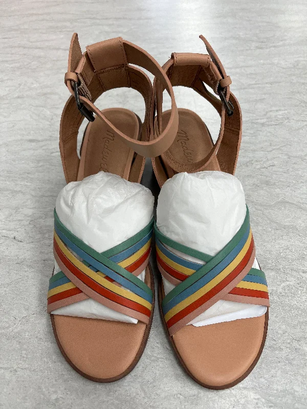 Elegant and classic women's shoes for bridal partiesRainbow Print Sandals Heels Block Madewell, Size 6.5 Elegant and classic women's shoes for bridal partiesRainbow Print Sandals Heels Block Madewell, Size 6.5
