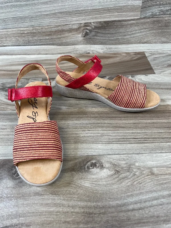 Chic and stylish women's shoes for fashion-conscious womenRed & Tan Sandals Heels Wedge Easy Spirit, Size 7 Chic and stylish women's shoes for fashion-conscious womenRed & Tan Sandals Heels Wedge Easy Spirit, Size 7