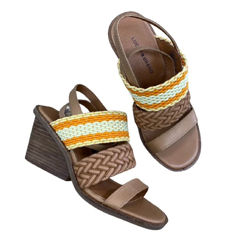 Durable and stylish women's shoes for active lifestylesSandals Heels Block By Lucky Brand Size: 6 Durable and stylish women's shoes for active lifestylesSandals Heels Block By Lucky Brand Size: 6