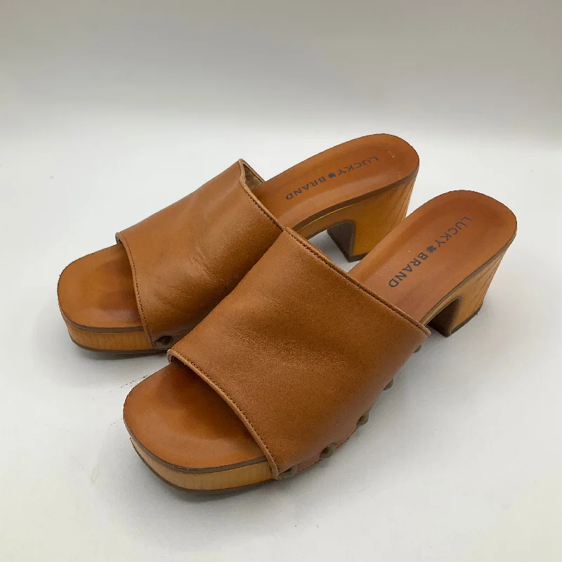 Comfy and stylish women's shoes for everyday comfortSandals Heels Block By Lucky Brand Size: 7.5 Comfy and stylish women's shoes for everyday comfortSandals Heels Block By Lucky Brand Size: 7.5