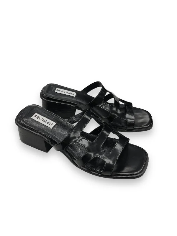 Versatile and stylish women's shoes for all occasions and seasonsSandals Heels Block By Steve Madden Size: 9 Versatile and stylish women's shoes for all occasions and seasonsSandals Heels Block By Steve Madden Size: 9