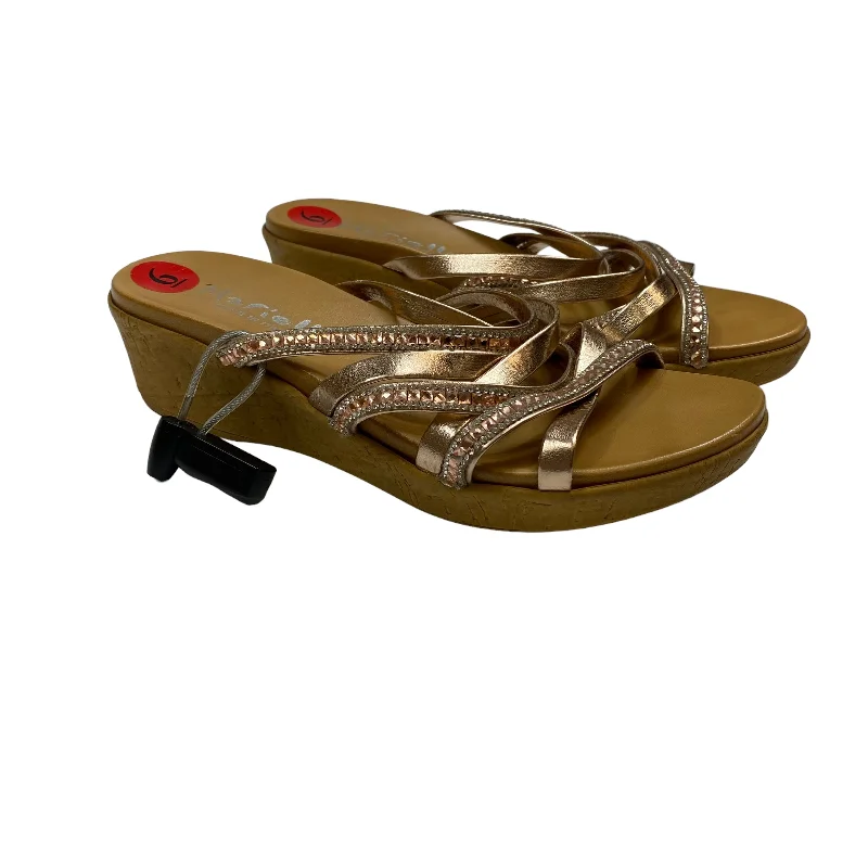 Durable and stylish women's shoes for outdoor activitiesSandals Heels Wedge By Cme  Size: 6