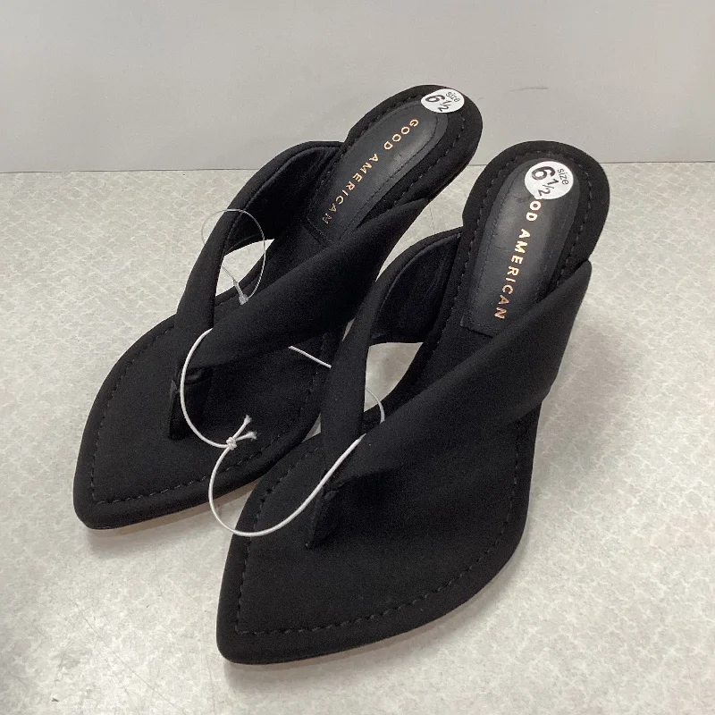 Stylish and practical women's shoes for rainy daysSandals Heels Wedge By Good American Size: 6.5 Stylish and practical women's shoes for rainy daysSandals Heels Wedge By Good American Size: 6.5