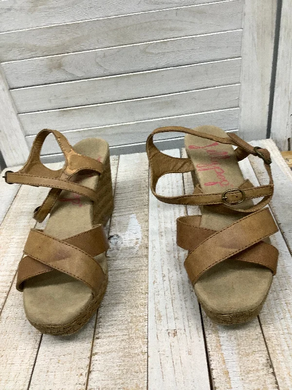 Stylish and comfortable women's shoes for long days at workSandals Heels Wedge By Jelly Pop Size: 8.5 Stylish and comfortable women's shoes for long days at workSandals Heels Wedge By Jelly Pop Size: 8.5