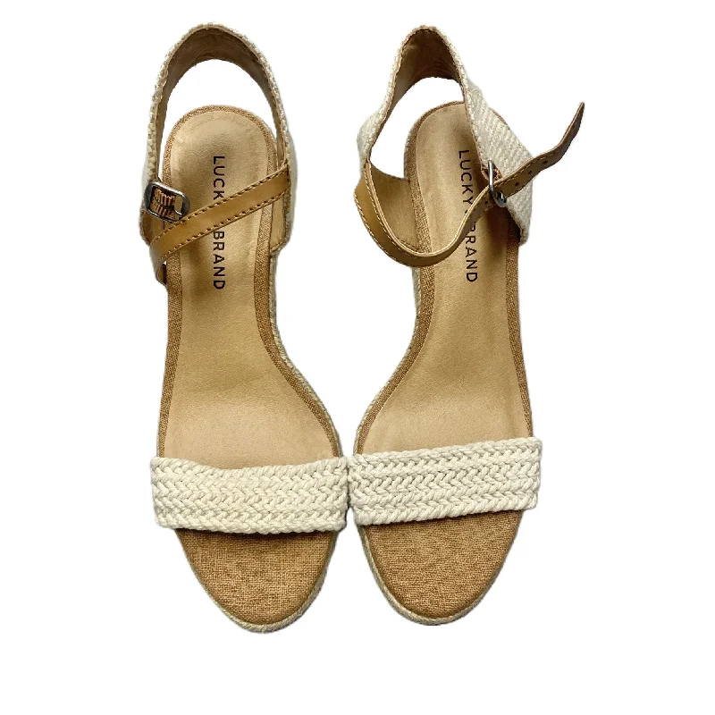 Timeless and elegant women's shoe classicsSandals Heels Wedge By Lucky Brand Size: 8 Timeless and elegant women's shoe classicsSandals Heels Wedge By Lucky Brand Size: 8