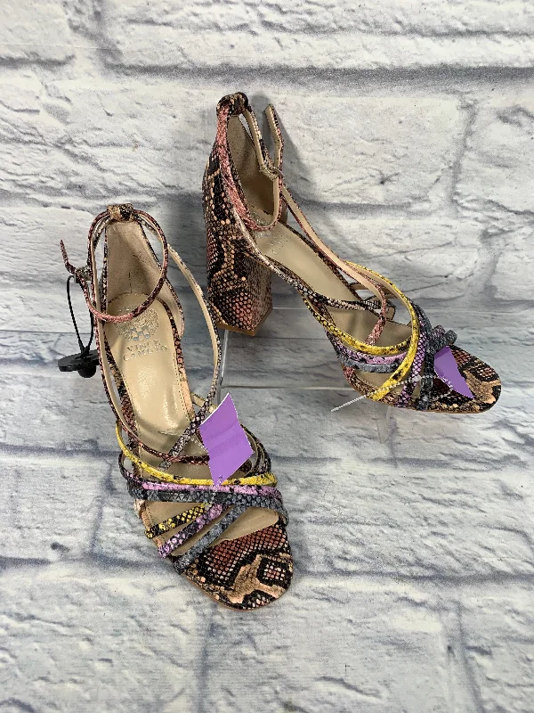 Chic and stylish women's shoes for summerSnakeskin Print Sandals Heels Block Vince Camuto, Size 10 Chic and stylish women's shoes for summerSnakeskin Print Sandals Heels Block Vince Camuto, Size 10