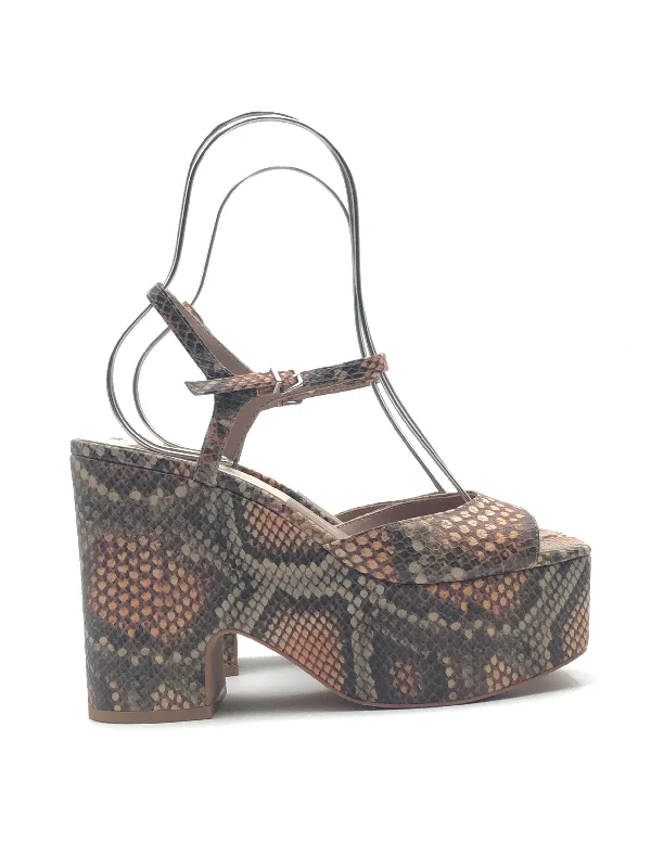 Stunning and eye-catching women's footwearSnakeskin Print Sandals Heels Wedge Dolce Vita, Size 7 Stunning and eye-catching women's footwearSnakeskin Print Sandals Heels Wedge Dolce Vita, Size 7