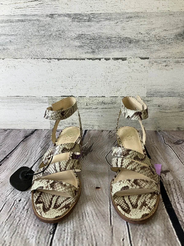 Bold and colorful women's shoes for making a statementSnakeskin Print Sandals Heels Wedge Vince Camuto, Size 9 Bold and colorful women's shoes for making a statementSnakeskin Print Sandals Heels Wedge Vince Camuto, Size 9