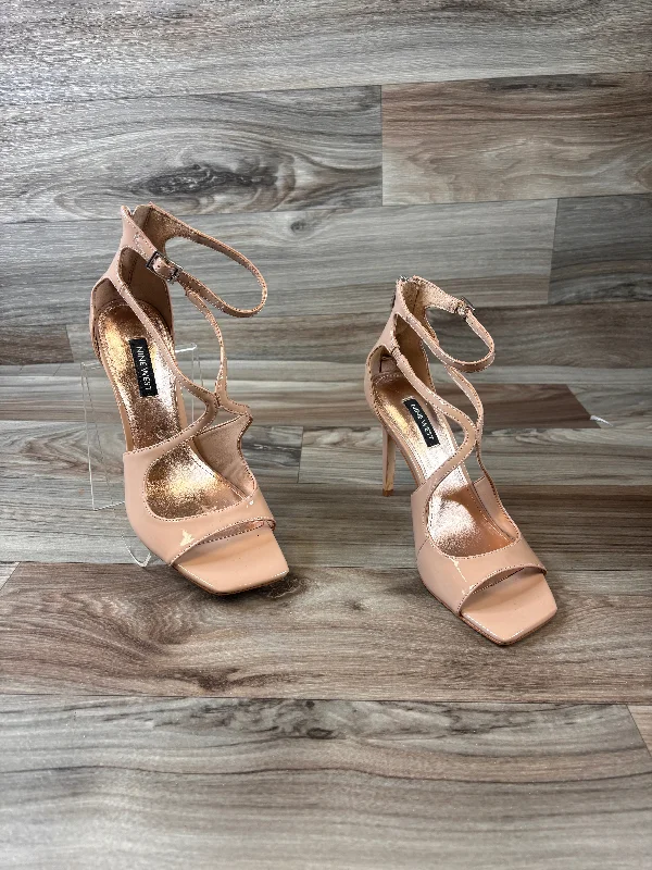 Comfy and stylish women's shoes for flat feetTan Sandals Heels Stiletto Nine West Apparel, Size 7.5 Comfy and stylish women's shoes for flat feetTan Sandals Heels Stiletto Nine West Apparel, Size 7.5