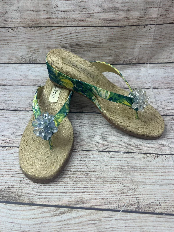 Comfy and stylish women's shoes for everyday casual wearTropical Print Sandals Heels Wedge Madeline, Size 6.5 Comfy and stylish women's shoes for everyday casual wearTropical Print Sandals Heels Wedge Madeline, Size 6.5