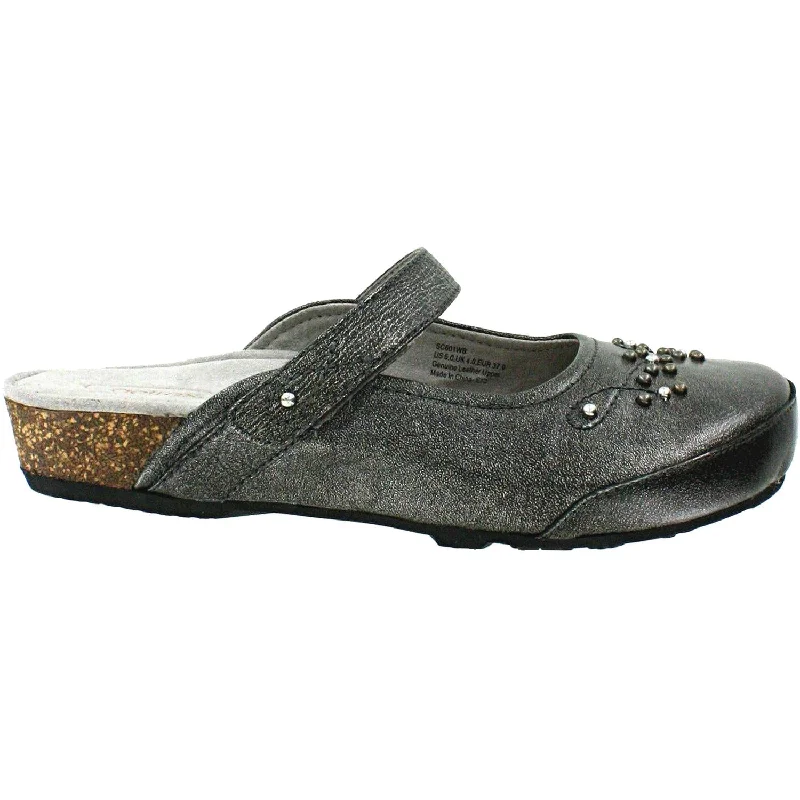 Warm and cozy women's shoes for winterWomen's Aetrex Amanda Mary-Jane Pewter Leather Warm and cozy women's shoes for winterWomen's Aetrex Amanda Mary-Jane Pewter Leather