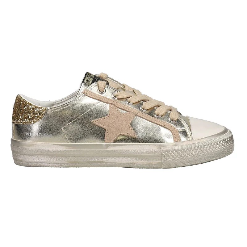 Sleek and modern women's footwear optionsAlive Metallic Glitter Lace Up Sneakers
