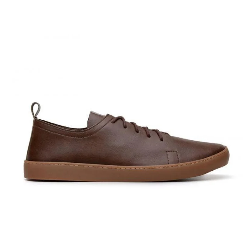 Comfy and stylish women's shoes for everyday casual wear'Andy' unisex cognac vegan sneaker by Ahimsa Comfy and stylish women's shoes for everyday casual wear'Andy' unisex cognac vegan sneaker by Ahimsa