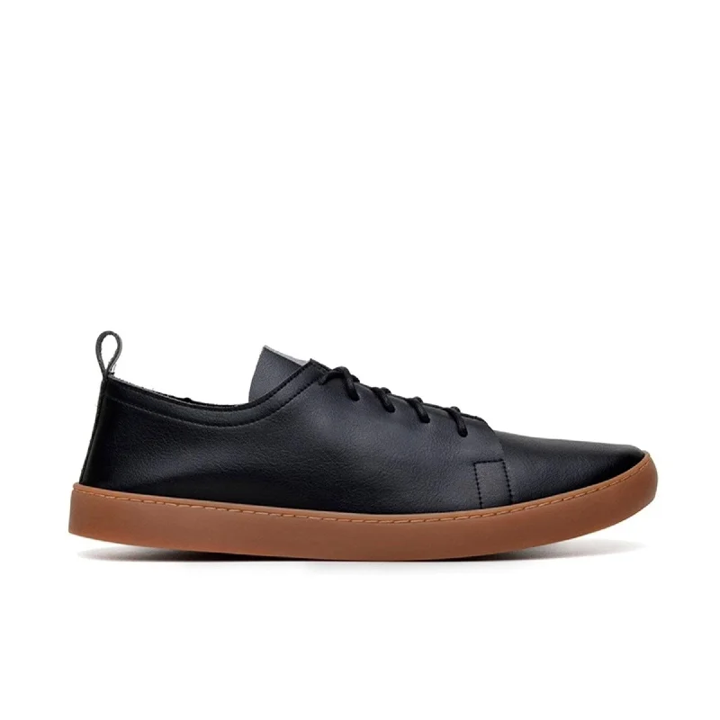 Versatile and stylish women's shoes for city walks'Andy' vegan unisex sneaker by Ahimsa - black