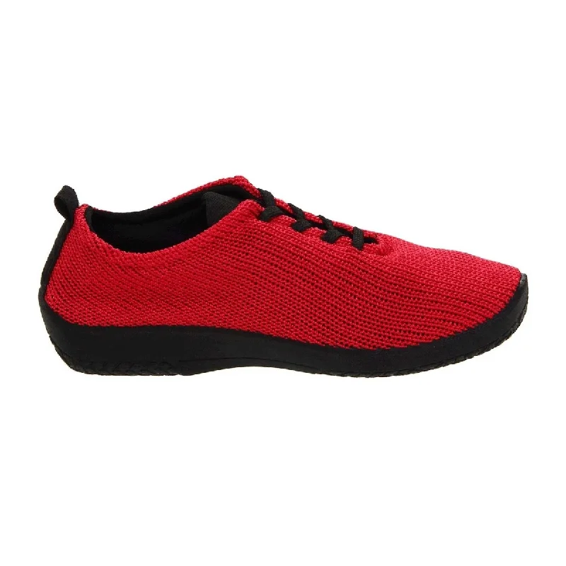 Practical and stylish women's shoes for travelArcopedico Women's LS Oxford Red Fabric