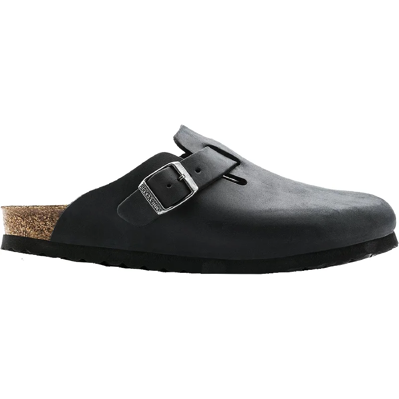 Bold and unique women's shoes for fashion-forward individualsUnisex Birkenstock Boston Black Oiled Leather Bold and unique women's shoes for fashion-forward individualsUnisex Birkenstock Boston Black Oiled Leather