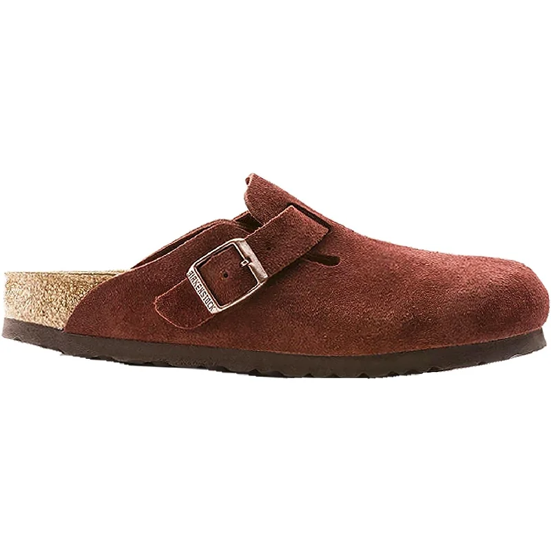 Chic and stylish women's shoes for summerWomen's Birkenstock Boston Soft Footbed Port Suede Chic and stylish women's shoes for summerWomen's Birkenstock Boston Soft Footbed Port Suede