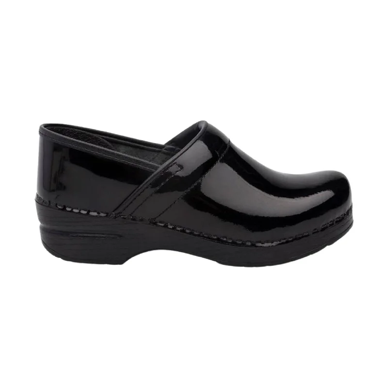 Elegant and classic women's shoes for bridal partiesDansko Women's Professional Clogs - Black Patent