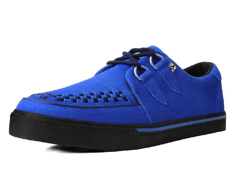 Versatile and stylish women's shoes for city walksElectric Blue Suede D-Ring Sneaker Versatile and stylish women's shoes for city walksElectric Blue Suede D-Ring Sneaker