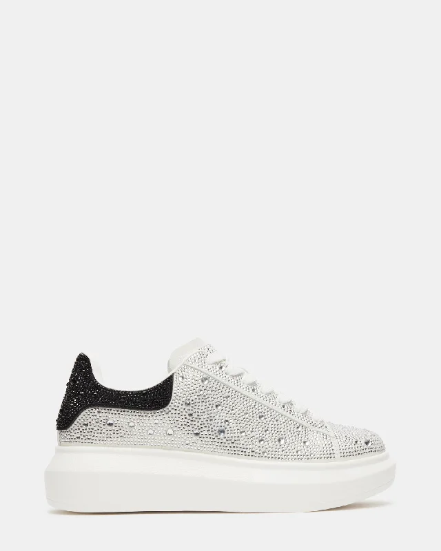 Flattering and figure-hugging women's footwearGASP SILVER MULTI RHINESTONES