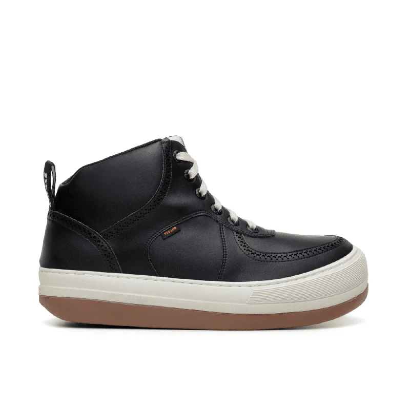 Luxurious and opulent women's shoe options'Harajuku' vegan high-top sneaker by King55 - Black Luxurious and opulent women's shoe options'Harajuku' vegan high-top sneaker by King55 - Black
