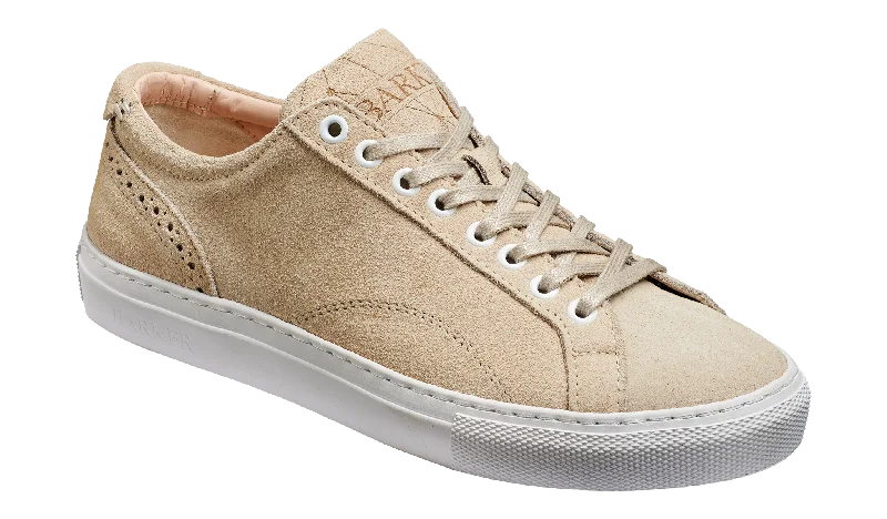 Chic and minimalist women's footwear trendsIsla - Beige Suede Hand Stitched Rubber Sole Sneaker Chic and minimalist women's footwear trendsIsla - Beige Suede Hand Stitched Rubber Sole Sneaker