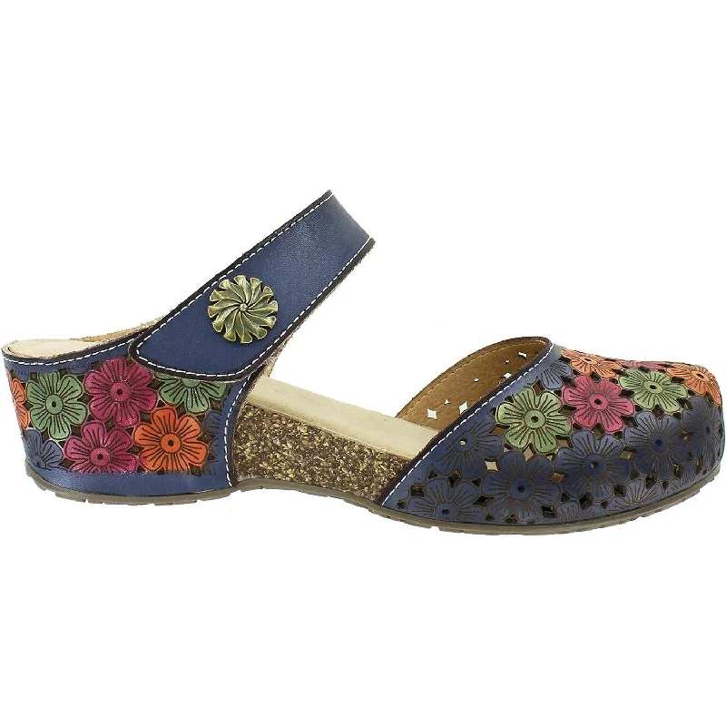 Elegant and sophisticated women's shoes for mature womenWomen's Spring Step Spikey Blue Multi Leather Elegant and sophisticated women's shoes for mature womenWomen's Spring Step Spikey Blue Multi Leather