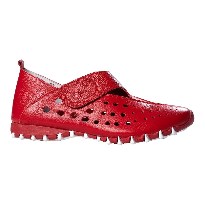 Warm and cozy women's shoes for winterLitfoot Women's LF9010-3 Red Leather