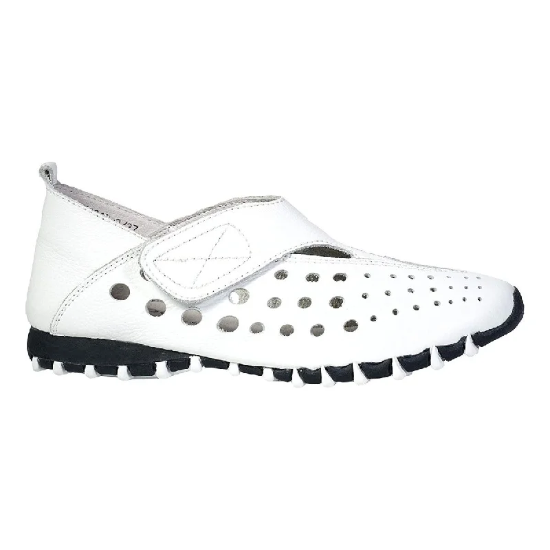 Bold and striking women's shoe fashionsLitfoot Women's LF9010-3 White Leather