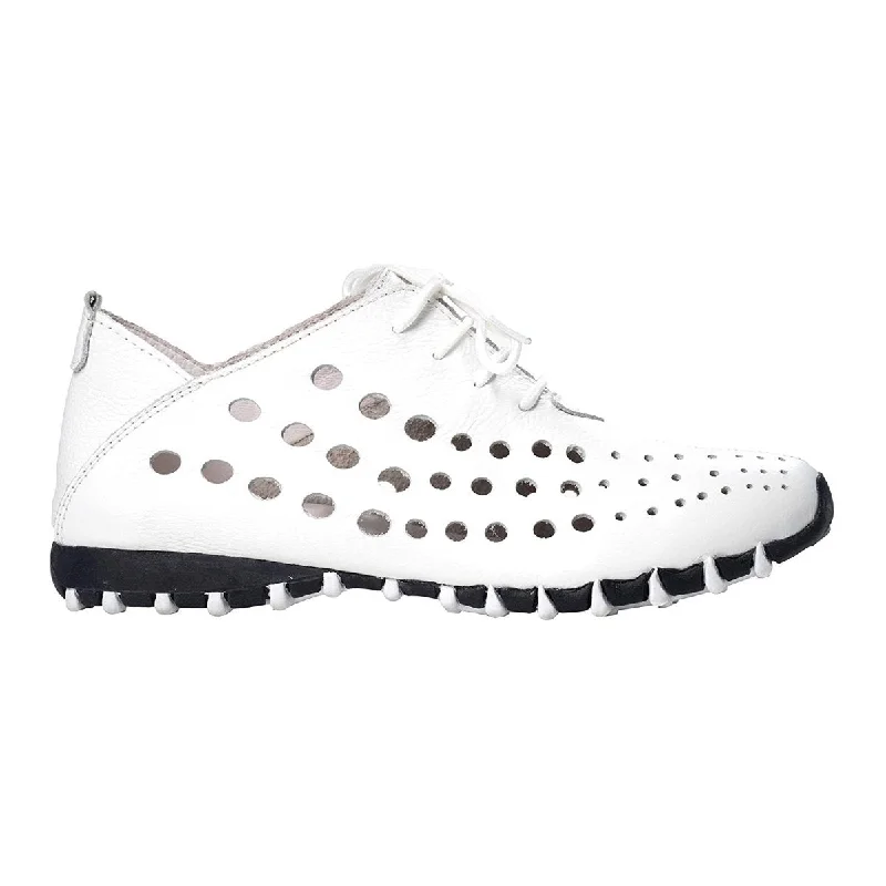 Versatile and stylish women's shoes for city walksLitfoot Women's Oxford LF9010 White Leather Versatile and stylish women's shoes for city walksLitfoot Women's Oxford LF9010 White Leather