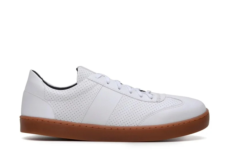 Feminine and romantic women's shoe designs'Manuela’ Women's Vegan Sneaker by Ahimsa - White Feminine and romantic women's shoe designs'Manuela’ Women's Vegan Sneaker by Ahimsa - White