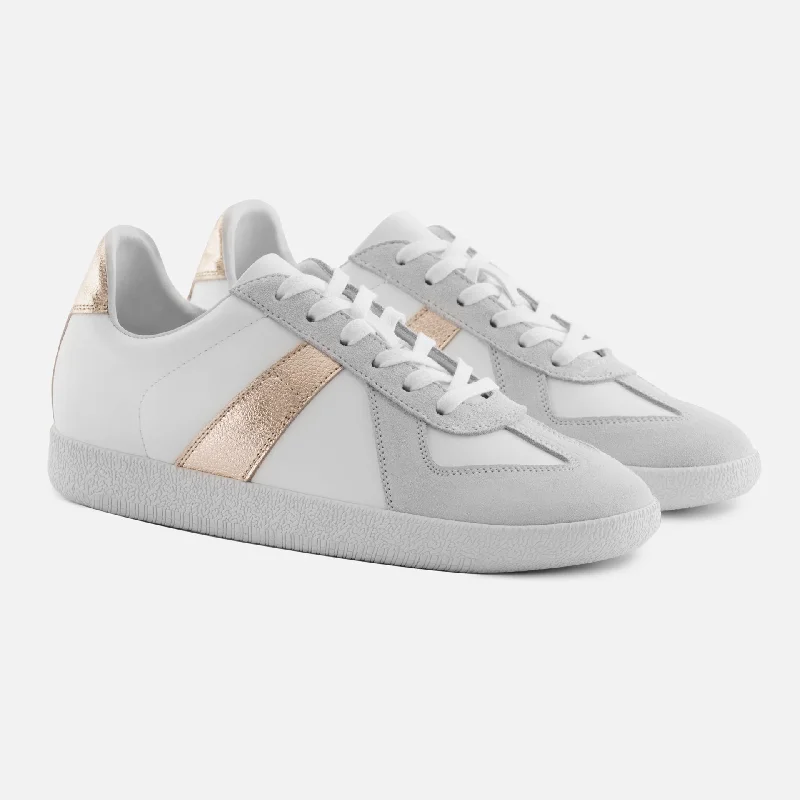 Comfy and casual women's shoes for the weekendMorgen Trainers - Women's Metallic Leather & Suede Comfy and casual women's shoes for the weekendMorgen Trainers - Women's Metallic Leather & Suede