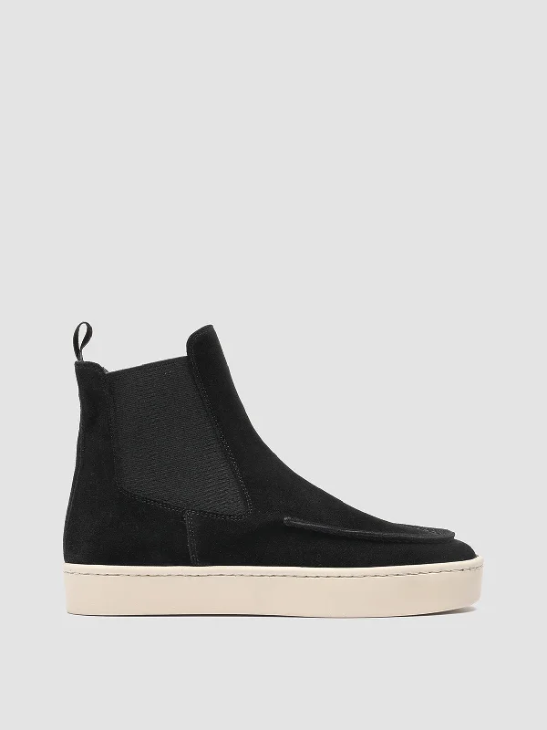 Elegant and sophisticated women's shoes for red carpet eventsBUG 107 - Black Suede High-Top Sneakers Elegant and sophisticated women's shoes for red carpet eventsBUG 107 - Black Suede High-Top Sneakers